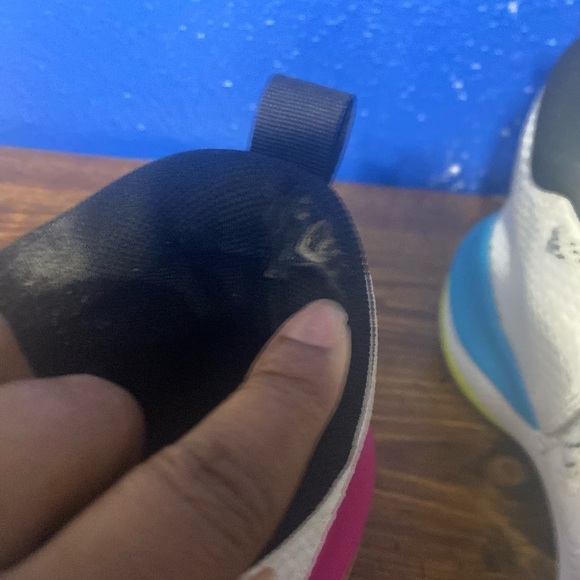 Under Armour White and Blue Athletic Shoes main image 5